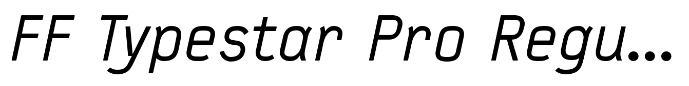 FF Typestar Pro Regular Italic